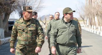Сурен Папикян совершил неожиданный визит в N-скую воинскую часть Министерства обороны Армении