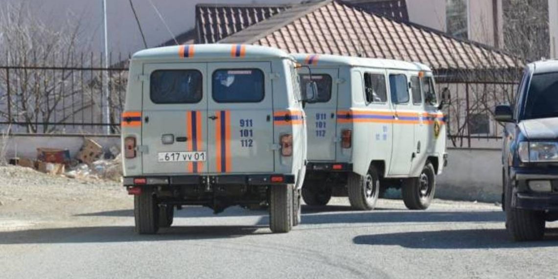 На опубликованном азербайджанской стороной видео не военная техника, а машины, принадлежащие ГСЧС: МВД Арцаха