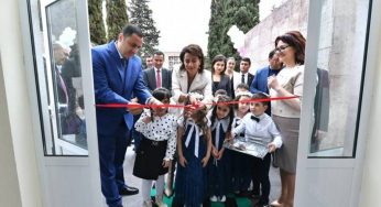 Супруга премьер-министра приняла участие в церемонии открытия детского сада в общине Мегри