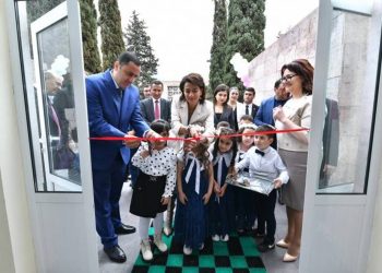 Супруга премьер-министра приняла участие в церемонии открытия детского сада в общине Мегри