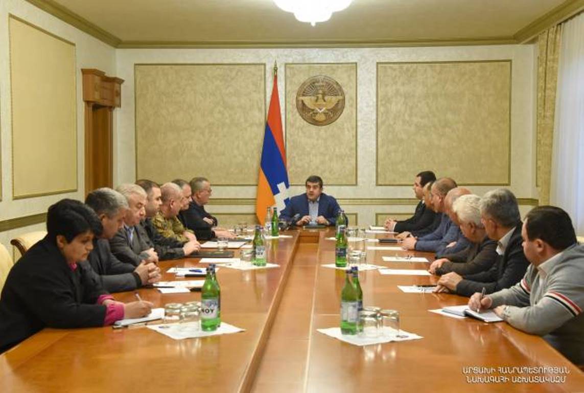 Президент Республики Арцах провел расширенное заседание Совета безопасности