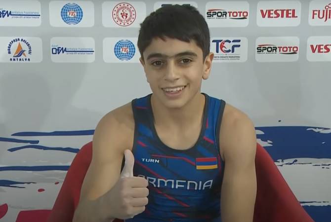 Армянские гимнасты блестяще выступили на втором юниорском чемпионате мира в Анталье