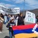 Женщины Арцаха провели мирную акцию, пройдя маршем к началу дороги, ведущей к городу Шуши
