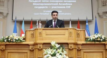 Выступление спикера Парламента Армении на пленарном заседании Межпарламентской ассамблее государств СНГ