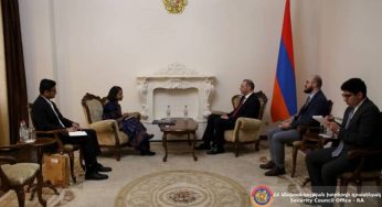 В последние годы повестка армяно-индийского сотрудничества расширилась: секретарь Совбеза Армении принял посла Индии