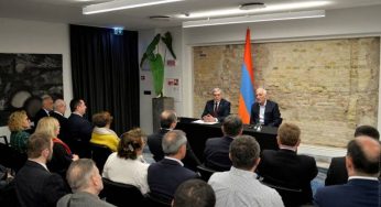 Президент Армении встретился с представителями армянской общины Литвы