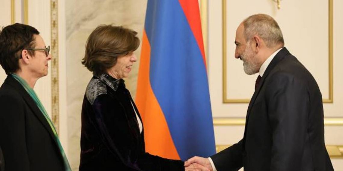 Премьер-министр Пашинян принял министра иностранных дел Франции Катрин Колонну