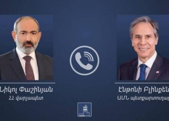 Премьер-министр Пашинян провел телефонный разговор с Энтони Блинкеном
