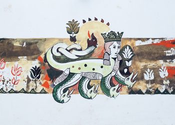 Продемонстрированы эскизы иллюстрированной художником Владимиром Абрамяном книги «Французские народные сказки»