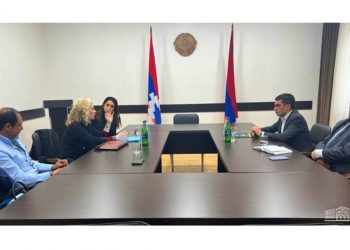 Глава МИД Арцаха принял соучредителя Института по предотвращению геноцидов им. Лемкина 