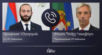 Министр иностранных дел Армении провел телефонный разговор с министром иностранных дел Португалии