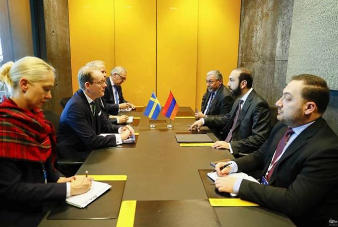 Главы МИД Армении и Швеции обсудили вопросы региональной безопасности