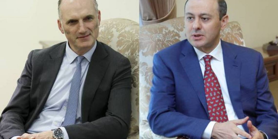 Секретарь Совета безопасности Армении принял государственного министра по европейским делам Великобритании
