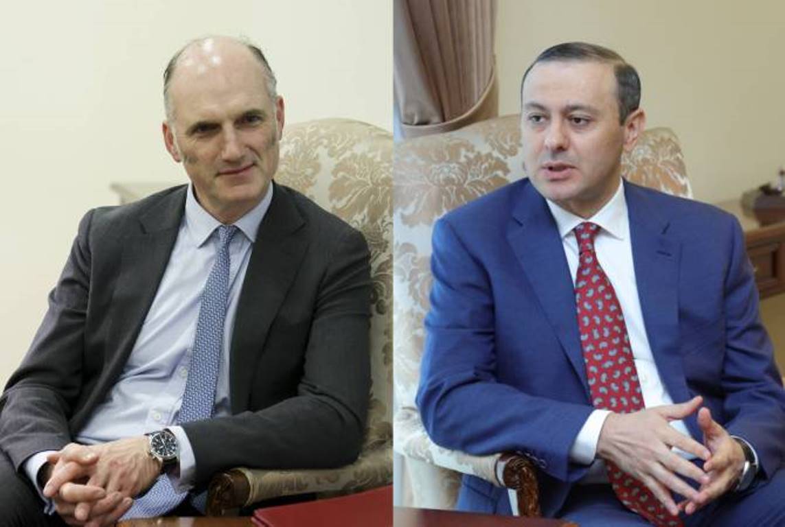 Секретарь Совета безопасности Армении принял государственного министра по европейским делам Великобритании