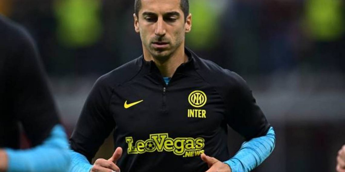 Генрих Мхитарян не примет участия в финальном матче Кубка Италии по футболу