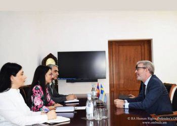 Омбудсмен Армении встретилась с послом Швеции в Армении